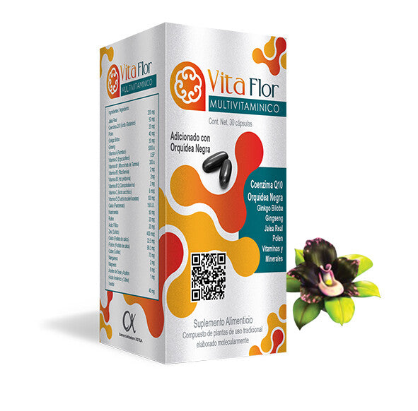 Multivitamínico VITAFLOR - Coenzima Q10 / Orquídea negra