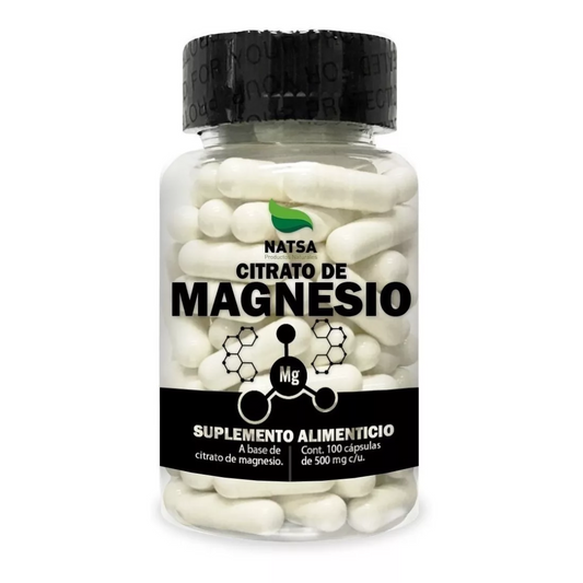 Citrato de Magnesio 500mg 100 caps