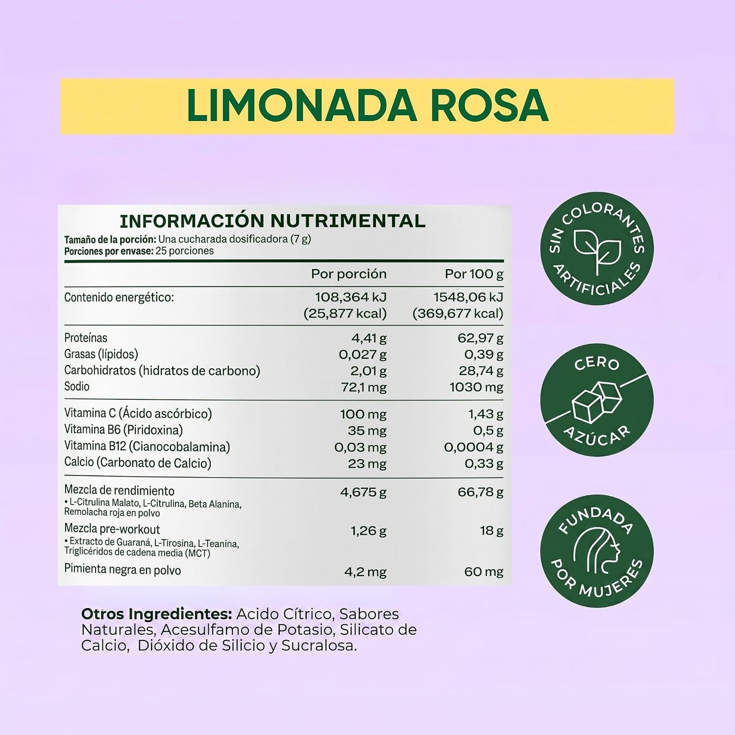 Bloom Pre-Workout Limonada Rosa 175 g | Energía, Enfoque y Máximo Rendimiento