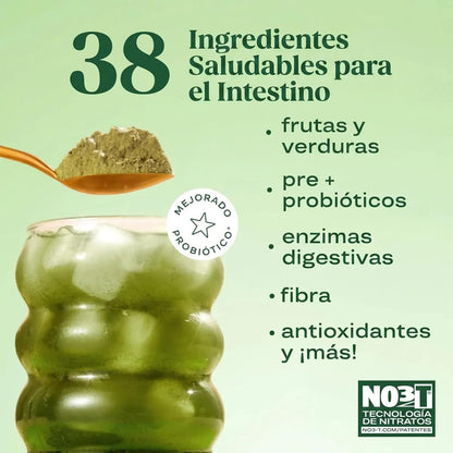 Bloom Mezcla de Verduras, Fibra, Probióticos y Antioxidantes Mix Sabores Caja con 15 Sachets
