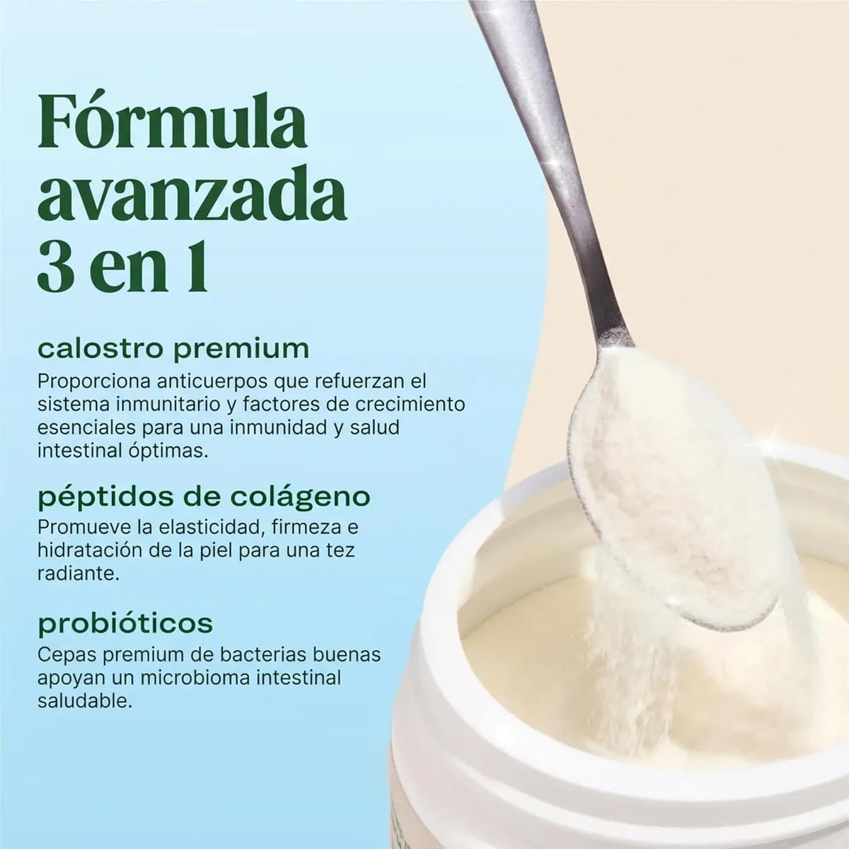 Bloom Nutrition Calostro Bovino y Péptidos de Colágeno Crema de Naranja 118 gr