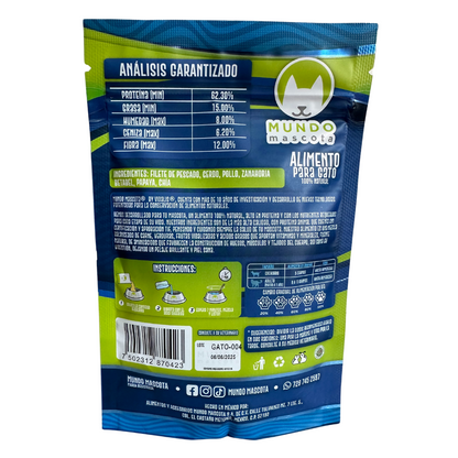 Mundo Mascota sobre 70 gr Alimento Deshidratado 100% Natural para Gato