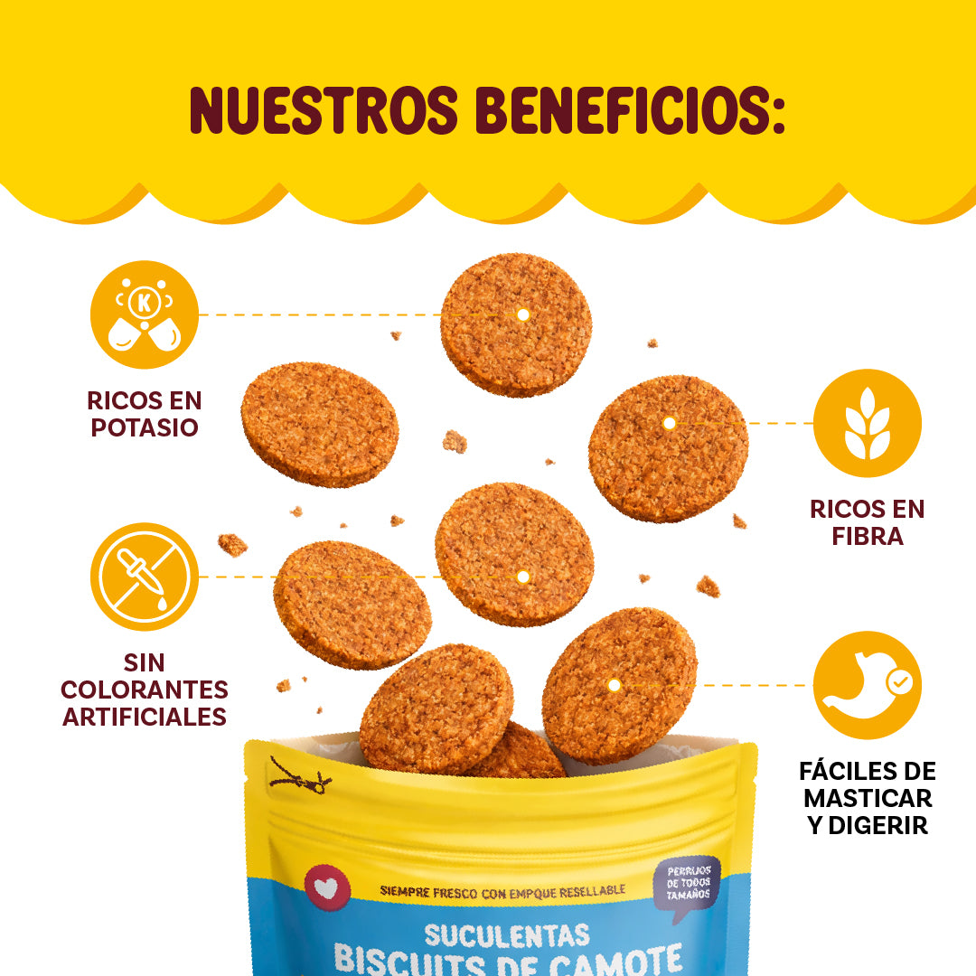 Biscuits de camote | Premio para perro