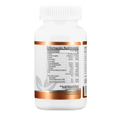 Omega 3 Aceite de Salmón Noruego | EPA 300 mg y DHA 200 mg