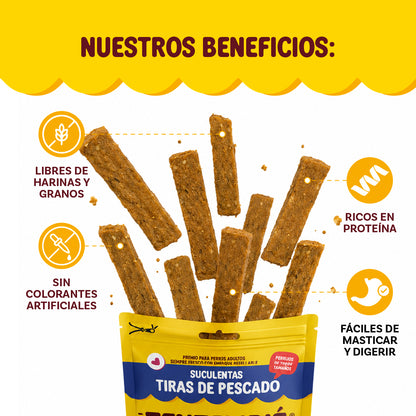 Tiras de pescado | Premio para perro