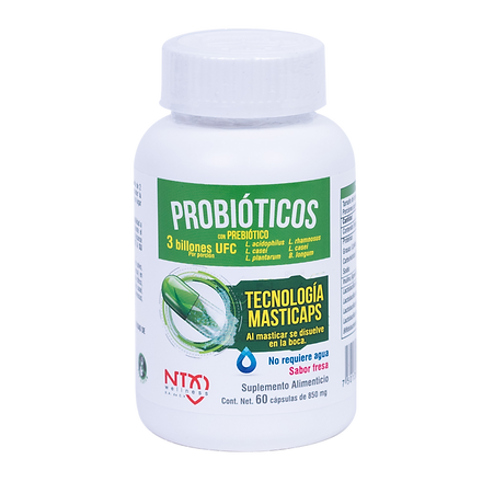 Probióticos 3 Billones - Cápsulas masticables