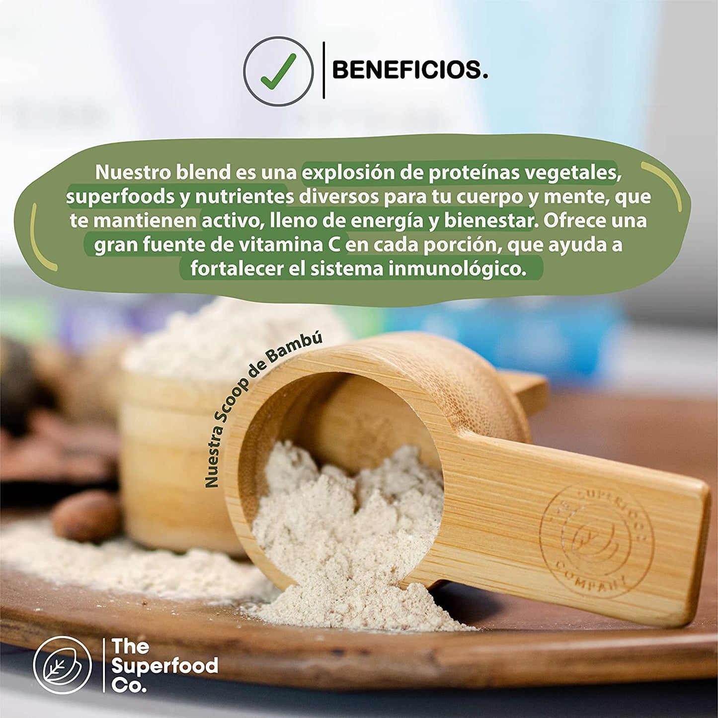 Proteína vegana The Superfood Company / Cacao - Maca 500gr